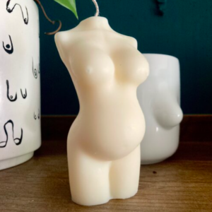 Pregnant body candle The Birth Uprising Hypnobirthing