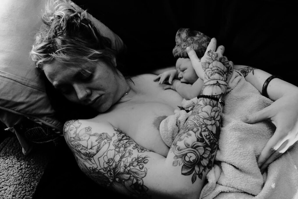 Tattooed woman just give birth cheap hypnobirthing